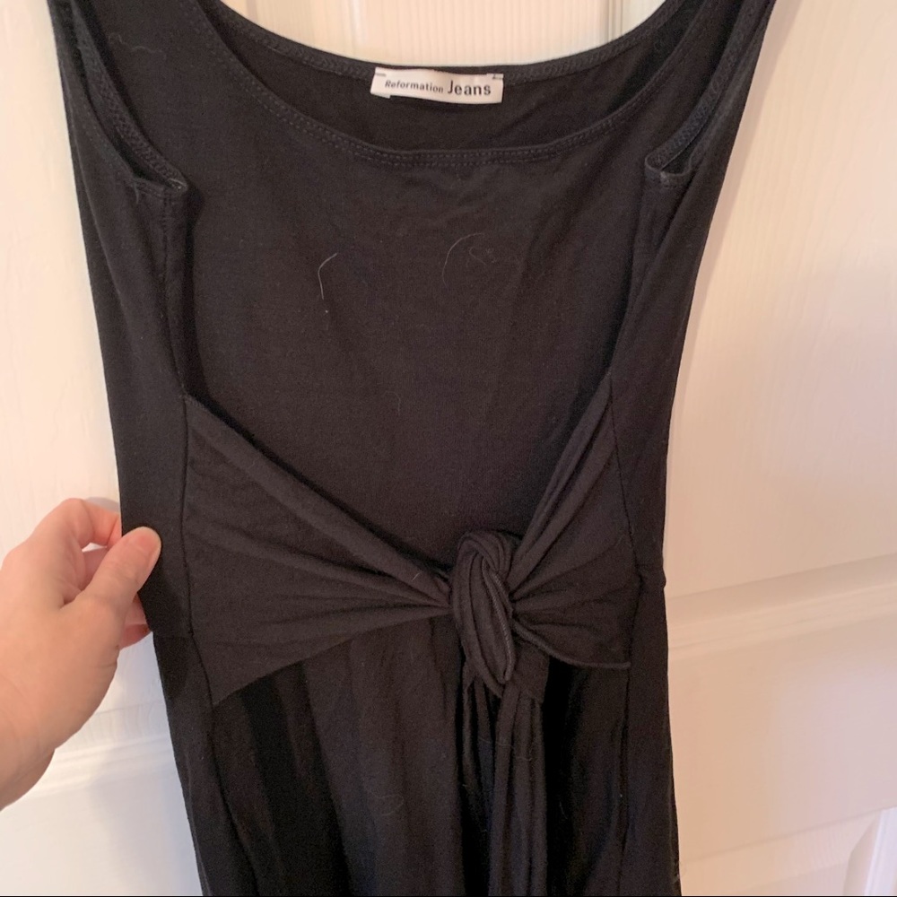 Reformation tie front dress